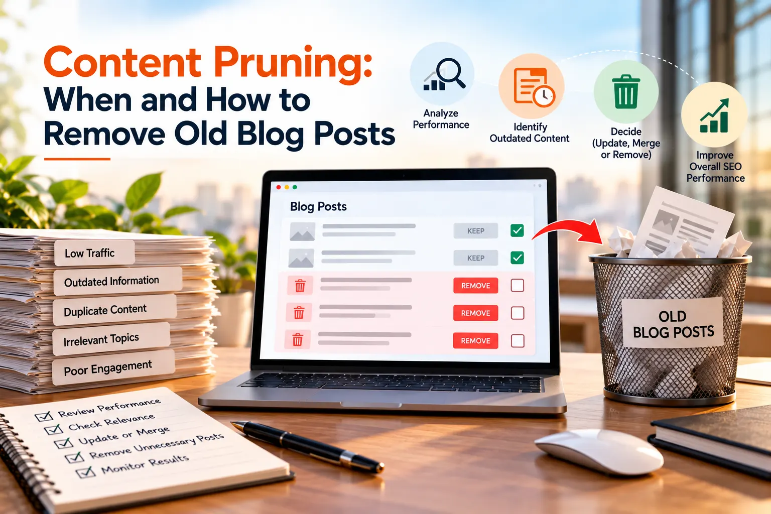 Content Pruning: When and How to Remove Old Blog Posts