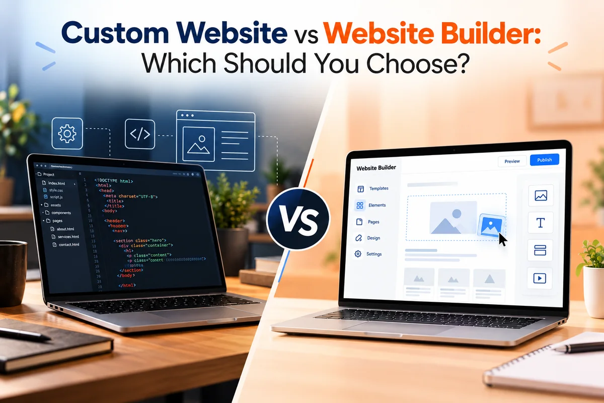 Custom website vs website builder